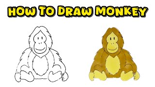 Watch and Create: How to Draw Monkey with Colors: Unleash Your Creativity