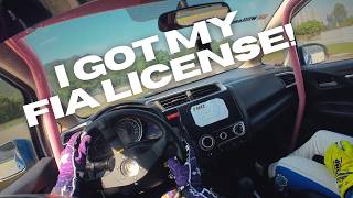 I GOT MY FIA CAR RACING LICENSE