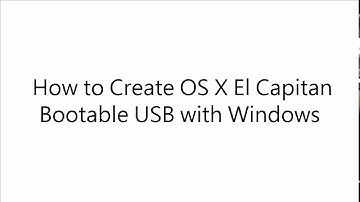How to Create OS X El Capitan Bootable USB with Windows (Without MAC)