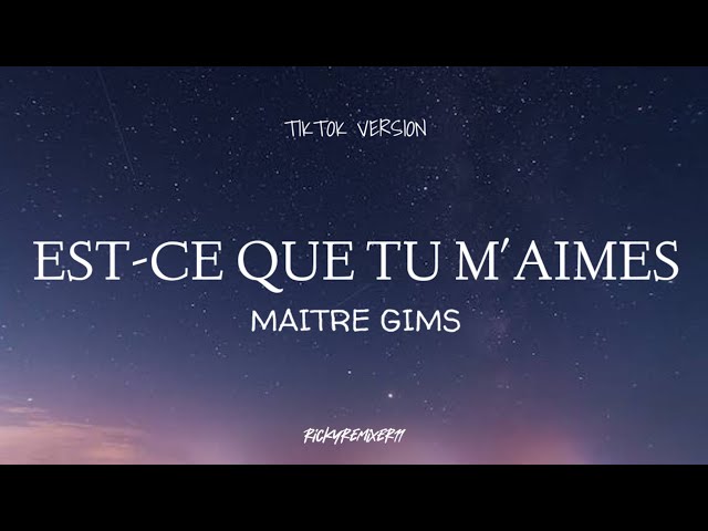 Maître Gims - Est-Ce Que Tu M'aimes? | sped up (Lyrics + Terjemahan)