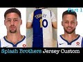 Splash Brothers Custom Jersey DIY part 1: Creating the base jersey Steph Curry & Klay Thompson