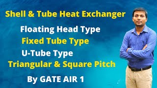 Shell & Tube type HEAT Exchanger | Floating head V/S Fixed Head V/S Utube|Triangular & Square Pitch