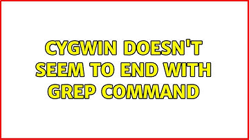 Cygwin doesn