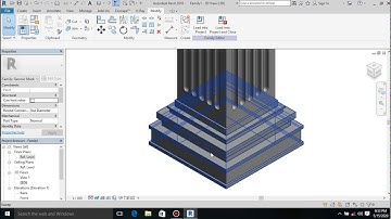Parametric columns in Revit, type 1
