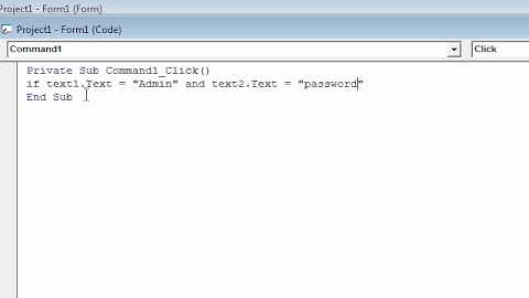 Vb6 Login System Tutorial