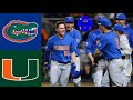 #10 Florida vs #7 Miami (Game 2) | 2020 College Baseball Highlights