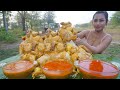 How to cook chicken curry with rice recipe and eat - Amazing video