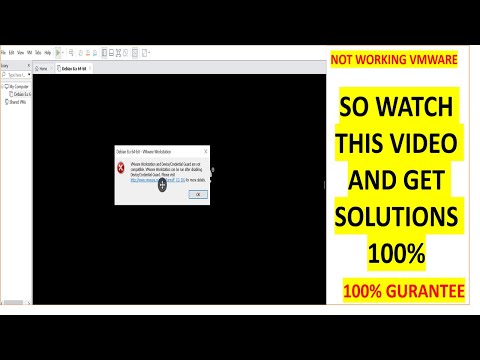 VMware Workstation and Device/Credential Guard are not compatible Fix
