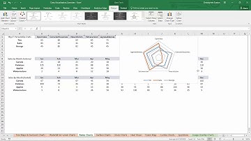 14 Creating Radar Chart - Data Visualization in Excel Tutorial