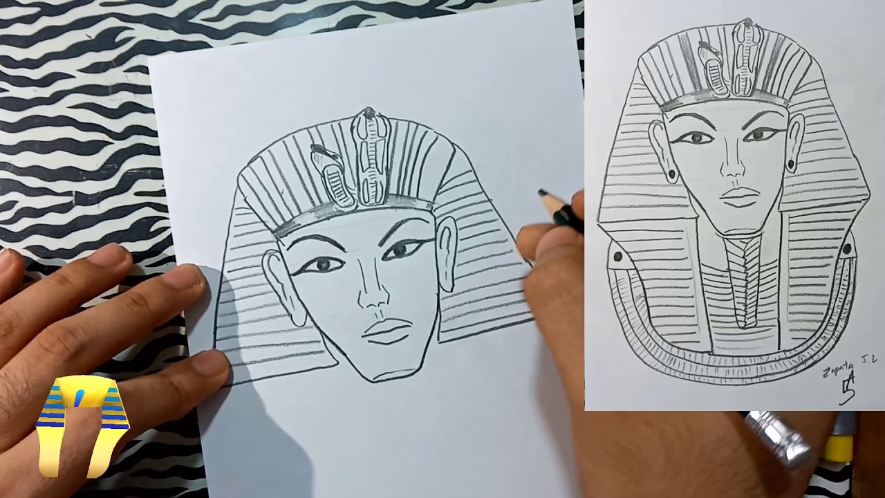 Como dibujar al FARAON ? (sin regla) | How to draw the FARAON? (no rule) -  thptnganamst.edu.vn