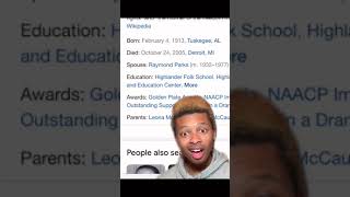 When You Find Out Rosa Parks Lived In The 2000S