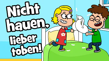 ♪ ♪ Kinderlied Nicht hauen, lieber toben - Hurra Kinderlieder - mit Ärger umgehen - sich vertragen