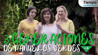 Tres generaciones de pañuelos verdes