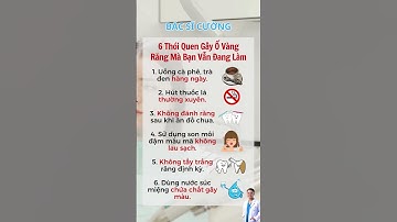 “Làm Sao Răng Trắng Khi Bạn Vẫn Đang Làm Những Điều Này?” | Dr Cường Official
