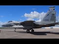 USAF F-15C Eagle Taxis To Support The Advanced Battlefield Management System (ABMS) Onramp 2 4K UHD