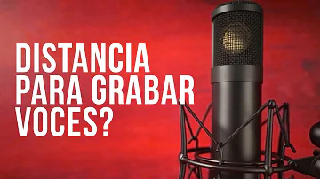 ¿A qué distancia debe estar un micrófono?