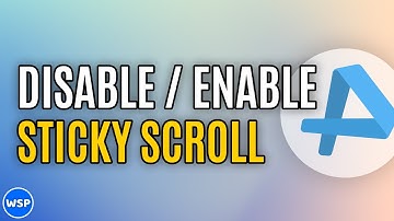How to Disable Sticky Scroll in VSCode | Manage Sticky Scroll in Code Editor
