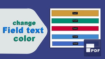 How to change Field text box color in Fillable PDF using pdfelement
