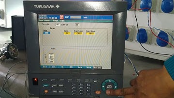 Yokogawa Recorder - Setup of Input types and Alarm Settings