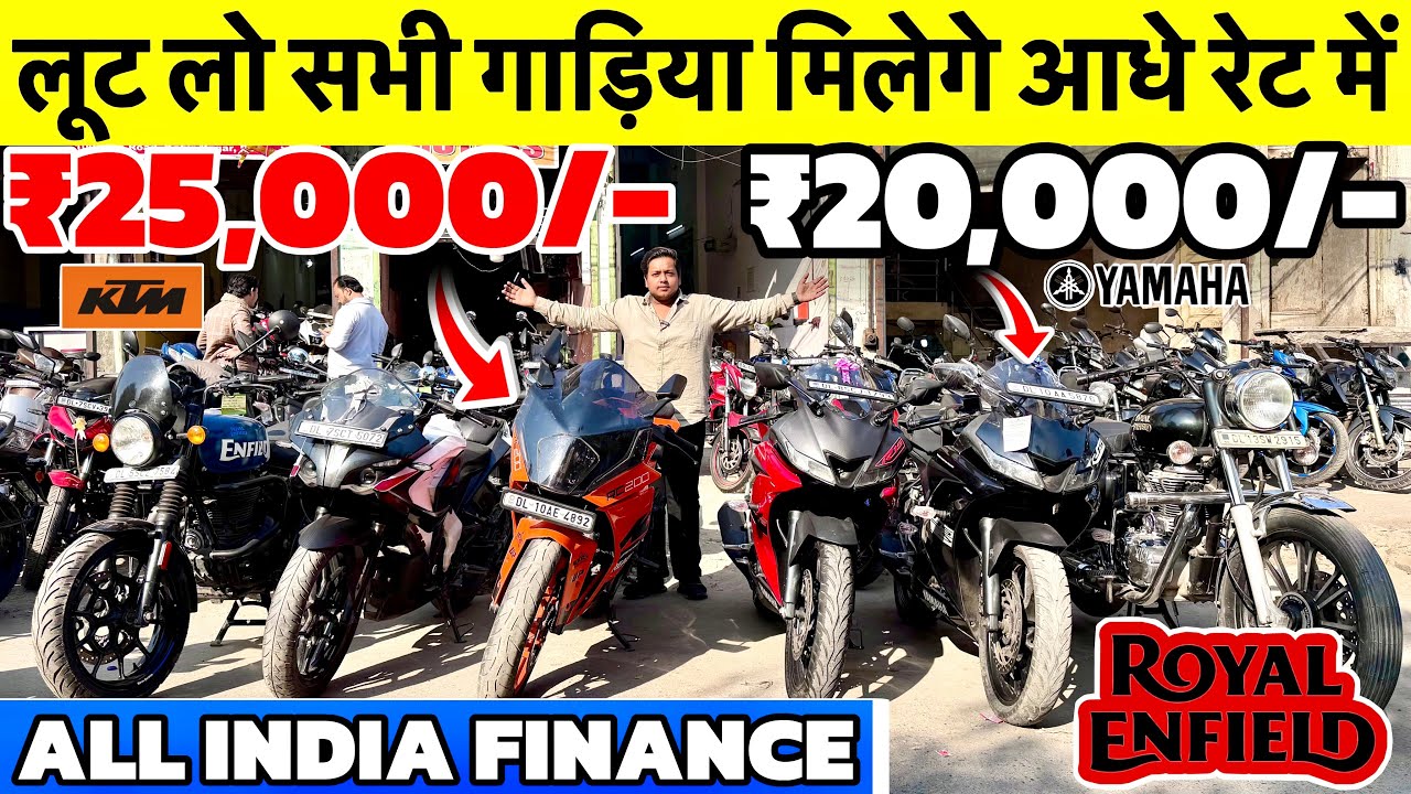 Second hand bike Delhi | Aggarwal Ji  Motors | Used Bike In Delhi | KTM,R15,MT15,Standard,Splendor 