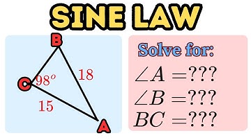How to Solve a Triangle Using The Sine Law or the Law of Sines