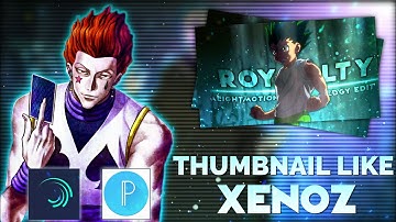 How to make thumbnail like xenoz on alightmotion || 100 subs special ❤️💎