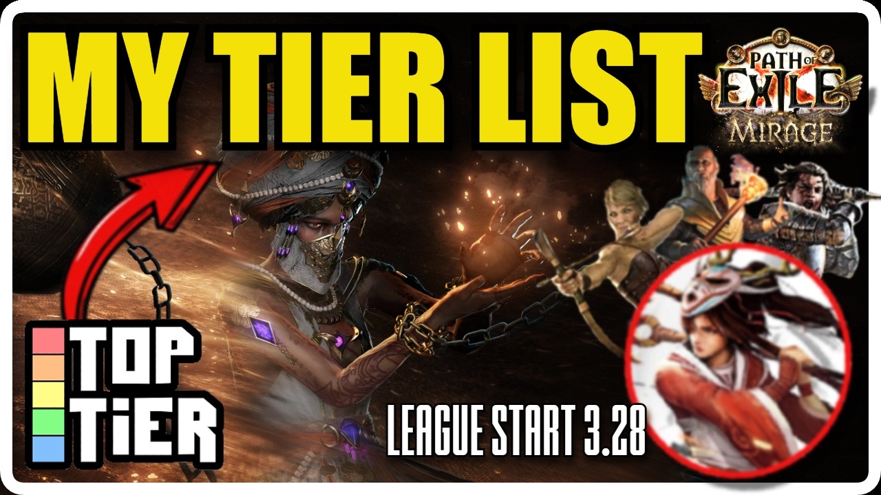 My League Start Tier List for the Mirage 3.28 League - Path of Exile 1