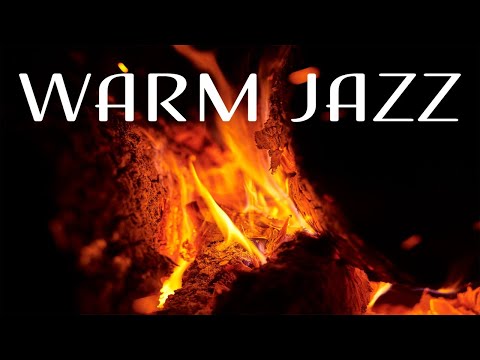 Warm JAZZ - Relaxing Fireplace & Smooth JAZZ Music For Stress Relief - Chill Out Music