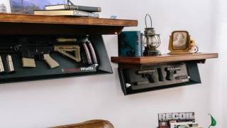 How to make a wall mounted desk with secret compartments
