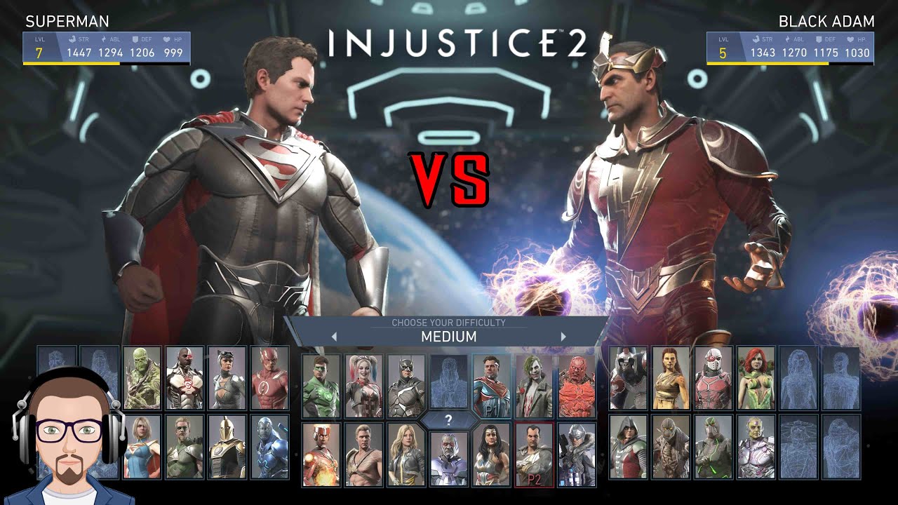 Injustice 2 - Superman vs Black Adam | PS4 PRO PT - YouTube