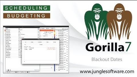 Blackout Dates in Gorilla Scheduling
