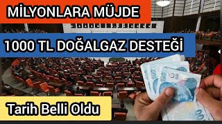 Hükümetten Dev Adım 1000 Tl Doğalgaz Desteği Tarih Belli Oldu