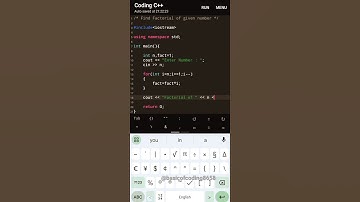 #11 Find Factorial of given number in C++ #cpp#factorial#basicofcoding#shorts#coding#new#trending