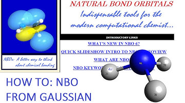 Avogadro with Gaussian + NBO