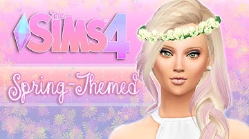 Sims 4 Create-A-Sim: Spring-Themed (Collab w/SwimmerSimmer)