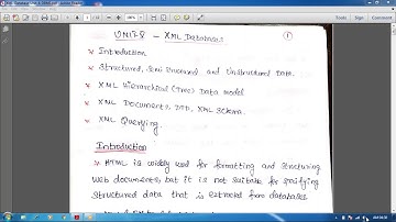 CS8492-DBMS-UNIT-V-XML DATABASES