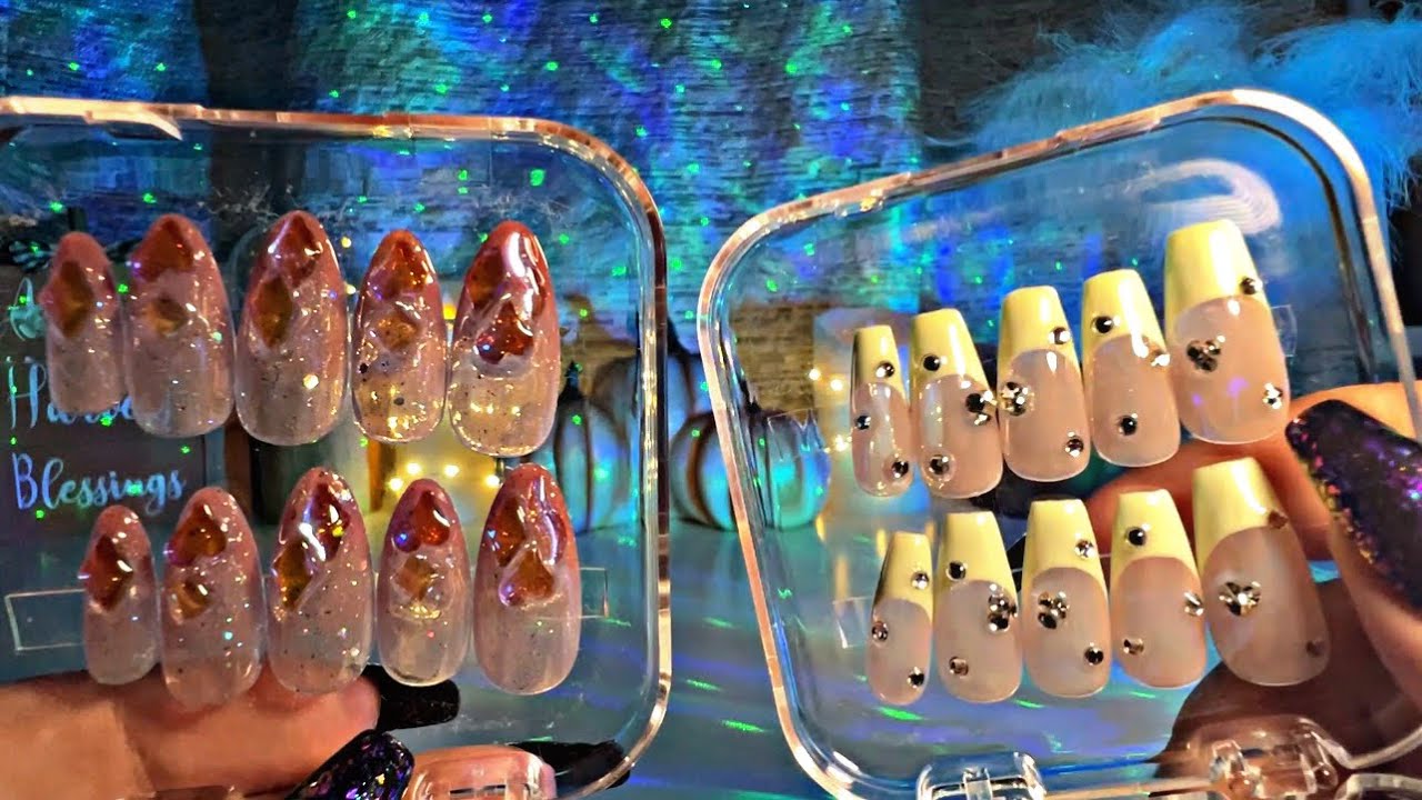 ASMR My Press on Nail Collection 💅 Etsy Edition 🫶💙