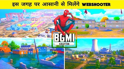 BGMI Spider man web shooter location in erangel | Spider man create location in bgmi | Hatch Gamer