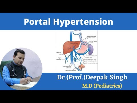 portal Hypertension portal vein congestion  # portal vein dilated # Deepak PD.  Singh