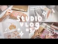 studio vlog 05 // packing orders, unboxing packages, new receipts!