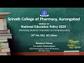 National Education Policy 2020 : Promoting Students Innovation &Entrepreneurship