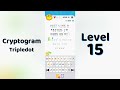 Cryptogram Tripledo Level 15 Solutions 🧩 | Logic Puzzle Game | Mini Boss