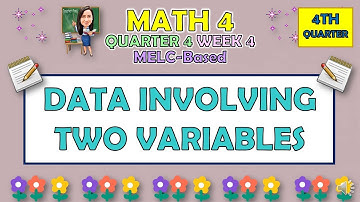 MATH 4 || QUARTER 4 WEEK 4 | DATA INVOLVING TWO VARIABLES | MELC-BASED