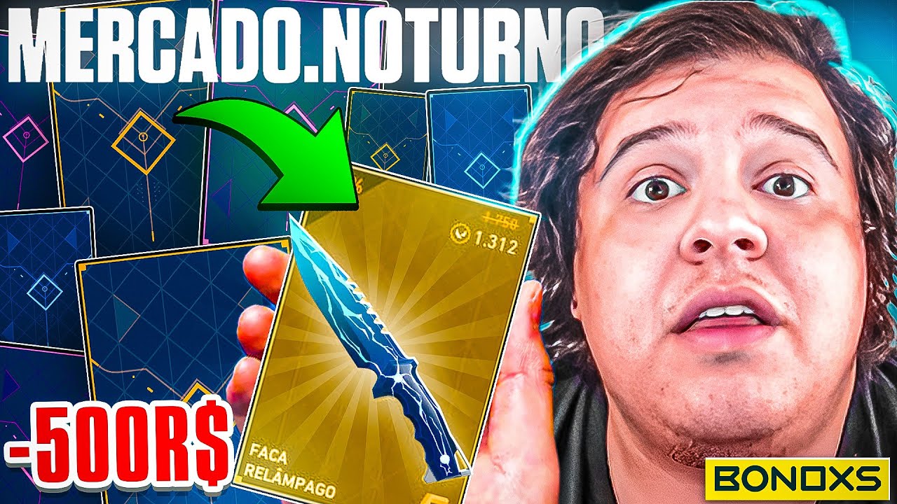 COMPRANDO SKINS DO MERCADO NOTURNO PRO CHAT!