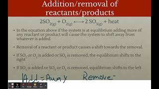 U8- 2A B And C. Equilibrium And Le Chateliers Principle