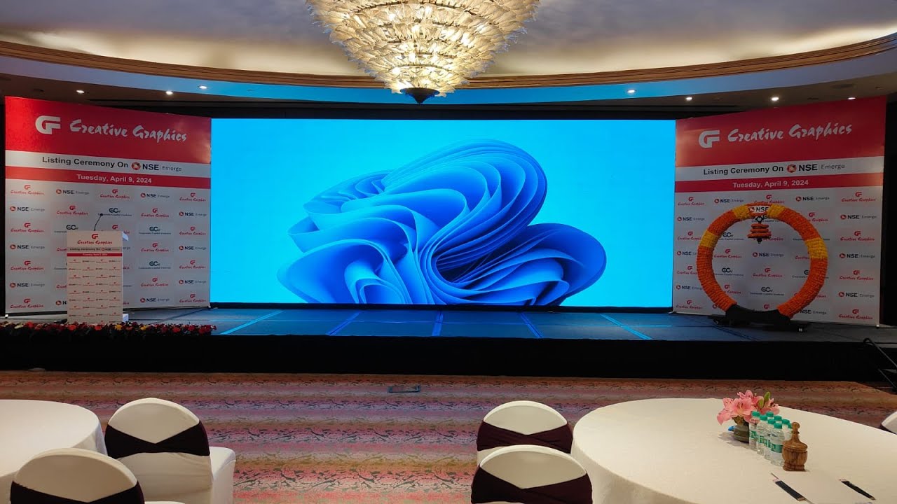 Listing Ceremony of Creative Graphics Solutions India Limited