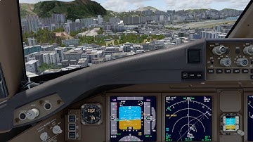 Kai Tak Approach PMDG B777-300ER P3DV.4
