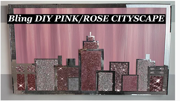 Bling DIY Rose/Pink Cityscape Painting/Art