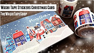 Christmas Card Using Washi Stickers | TheWashiTapeShop