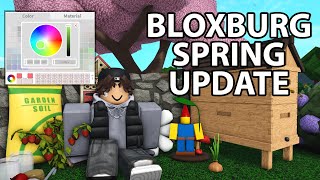 BLOXBURG SPRING UPDATE: COLOR WHEEL, Garden Items, and MORE | Roblox Bloxburg